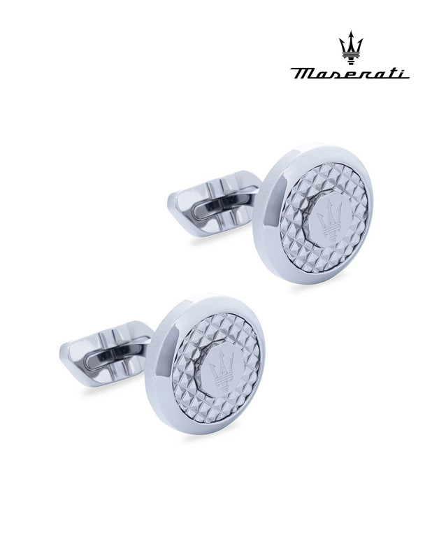 MASERATI J CUFFLINKS SS+TEXTURE